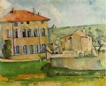 Haus und Hof in Jas de Bouffan Paul Cezanne Szenerie